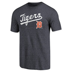 Detroit Tigers Vintage Cooperstown Collection Wahconah Tri-Blend T-Shirt - Navy
