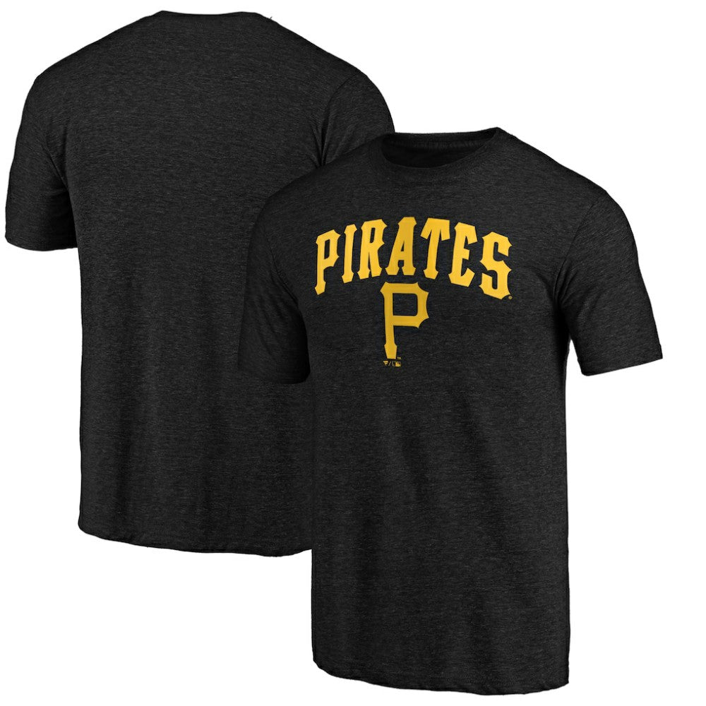 Pittsburgh Pirates Vintage Cooperstown Collection Wahconah Tri-Blend T-Shirt - Black