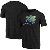 Tampa Bay Rays Vintage Cooperstown Collection Wahconah Tri-Blend T-Shirt - Black