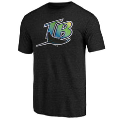 Tampa Bay Rays Vintage Cooperstown Collection Wahconah Tri-Blend T-Shirt - Black