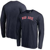 Boston Red Sox Team Wordmark Long Sleeve T-Shirt - Navy