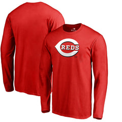 Cincinnati Reds Team Wordmark Long Sleeve T-Shirt - Red