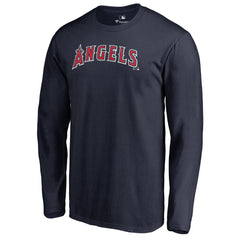 Los Angeles Angels Team Wordmark Long Sleeve T-Shirt - Navy