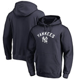 New York Yankees Vintage Cooperstown Collection Wahconah Fitted Pullover Hoodie - Navy