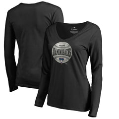 Arizona Diamondbacks Women's Cooperstown Collection Slider Long Sleeve V-Neck T-Shirt - Black