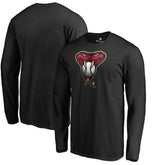 Arizona Diamondbacks Midnight Mascot Long Sleeve T-Shirt - Black
