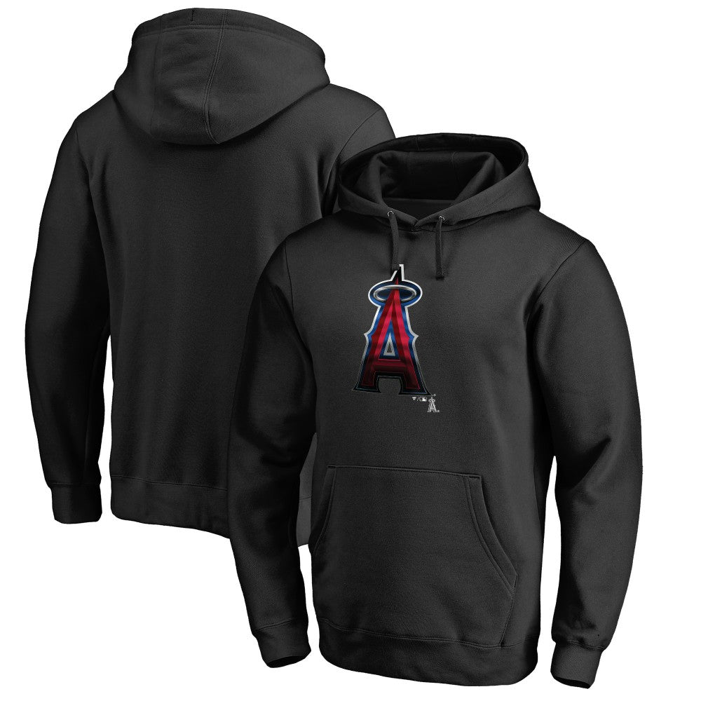 Los Angeles Angels Midnight Mascot Pullover Hoodie - Black