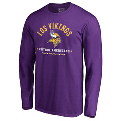 Minnesota Vikings Futbol Americano Long Sleeve T-Shirt - Purple on sale