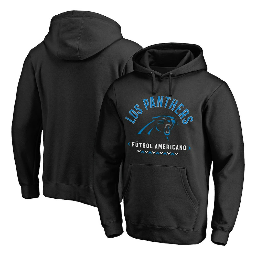 Carolina Panthers Futbol Americano Pullover Hoodie - Black sale