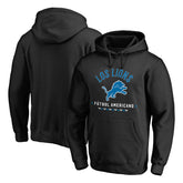 Detroit Lions Futbol Americano Pullover Hoodie - Black for sale