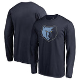Memphis Grizzlies New Primary Logo Long Sleeve T-Shirt - Navy for sale