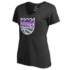 Sacramento Kings Women's Primary Logo V-Neck T-Shirt - Black sale