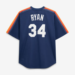 Nolan Ryan Houston Astros Cooperstown Collection Big & Tall Mesh Batting Practice Jersey - Navy | Mitchell & Ness