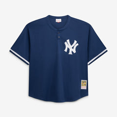 Mariano Rivera New York Yankees Mitchell & Ness Cooperstown Collection Big & Tall Mesh Batting Practice Jersey - Navy | New Era