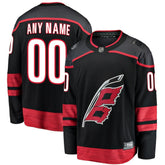 Carolina Hurricanes Fanatics Home Breakaway Custom Jersey Black