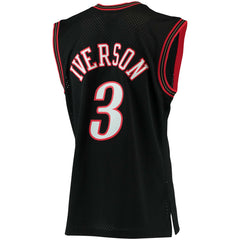 Allen Iverson Philadelphia 76ers 2000/01 Big & Tall Hardwood Classics Swingman Jersey - Black | Mitchell & Ness online