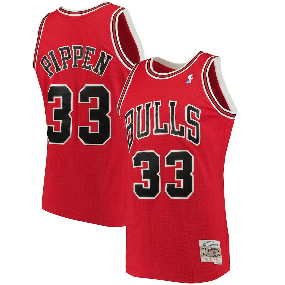 Scottie Pippen Chicago Bulls 1997/98 Big & Tall Hardwood Classics Swingman Jersey sale - Red | Mitchell & Ness discount