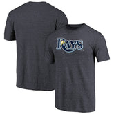Tampa Bay Rays Team Wordmark Tri-Blend T-Shirt - Navy