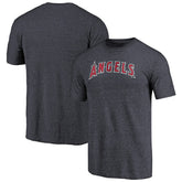 Los Angeles Angels Team Wordmark Tri-Blend T-Shirt - Navy