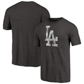 Los Angeles Dodgers Distressed Team Tri-Blend T-Shirt - Black