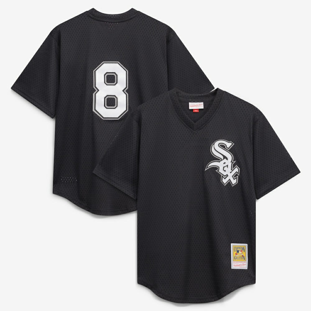 Bo Jackson Chicago White Sox Youth Cooperstown Collection Mesh Batting Practice Jersey - Black | Mitchell & Ness