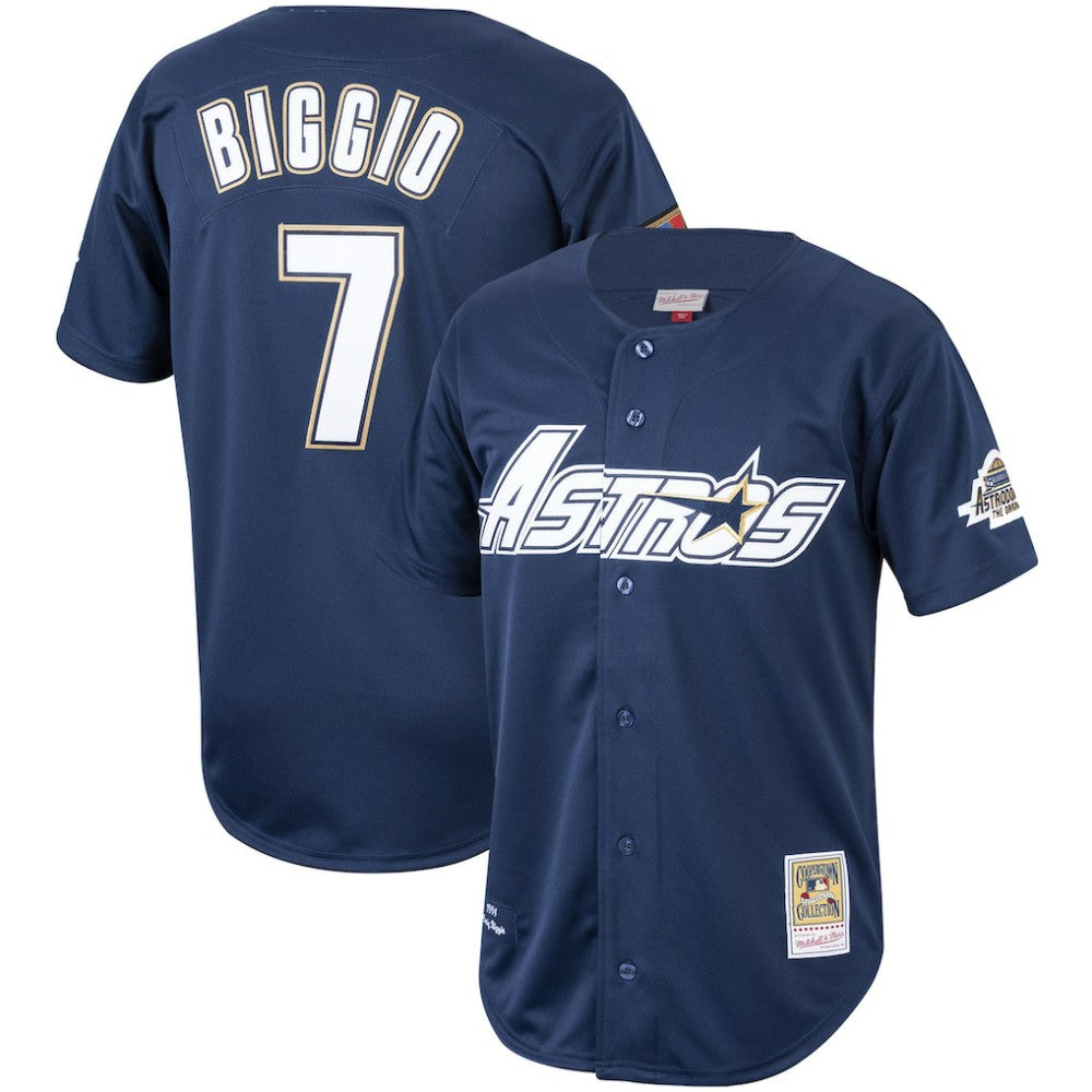 Craig Biggio Houston Astros Cooperstown Collection 1994 Authentic Jersey - Navy | Mitchell & Ness