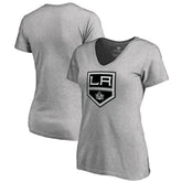 Los Angeles Kings Women's Team Alternate V-Neck T-Shirt Heather Gray