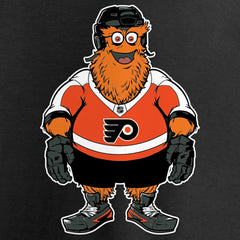 Philadelphia Flyers Women's Gritty V-Neck T-Shirt Black