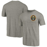 Denver Nuggets Primary Logo Left Chest Distressed Tri-Blend T-Shirt sale - Gray sale
