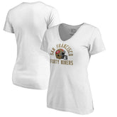 San Francisco 49ers Women's Quinten Helmet T-Shirt - White discount