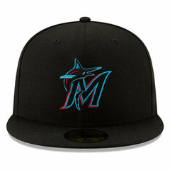 Miami Marlins On-Field Authentic Collection 59FIFTY Fitted Hat - Black | New Era