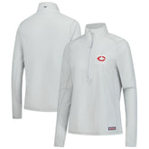 Minnesota Twins Vineyard Vines Women's Performance Grid Half-Zip Pullover Top - Gray