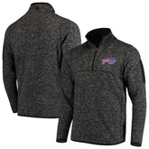 Buffalo Bills Antigua Fortune Quarter-Zip Pullover Jacket - Heathered Black discount