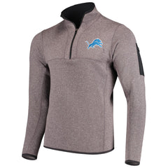 Detroit Lions Antigua Fortune Quarter-Zip Pullover Jacket - Charcoal discount