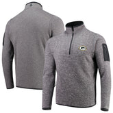 Green Bay Packers Antigua Fortune Quarter-Zip Pullover Jacket - Charcoal outlet
