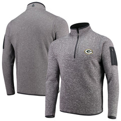 Green Bay Packers Antigua Fortune Quarter-Zip Pullover Jacket - Charcoal outlet