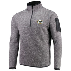 Green Bay Packers Antigua Fortune Quarter-Zip Pullover Jacket - Charcoal outlet
