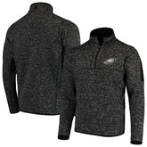 Philadelphia Eagles Antigua Fortune Quarter-Zip Pullover Jacket - Heather Black online
