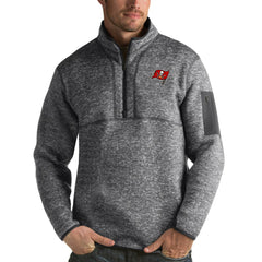 Tampa Bay Buccaneers Antigua Fortune Quarter-Zip Pullover Jacket - Charcoal online