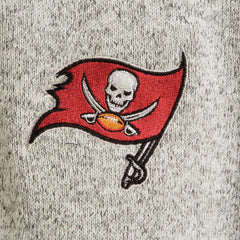 Tampa Bay Buccaneers Antigua Fortune Quarter-Zip Pullover Jacket - Heather Black sale