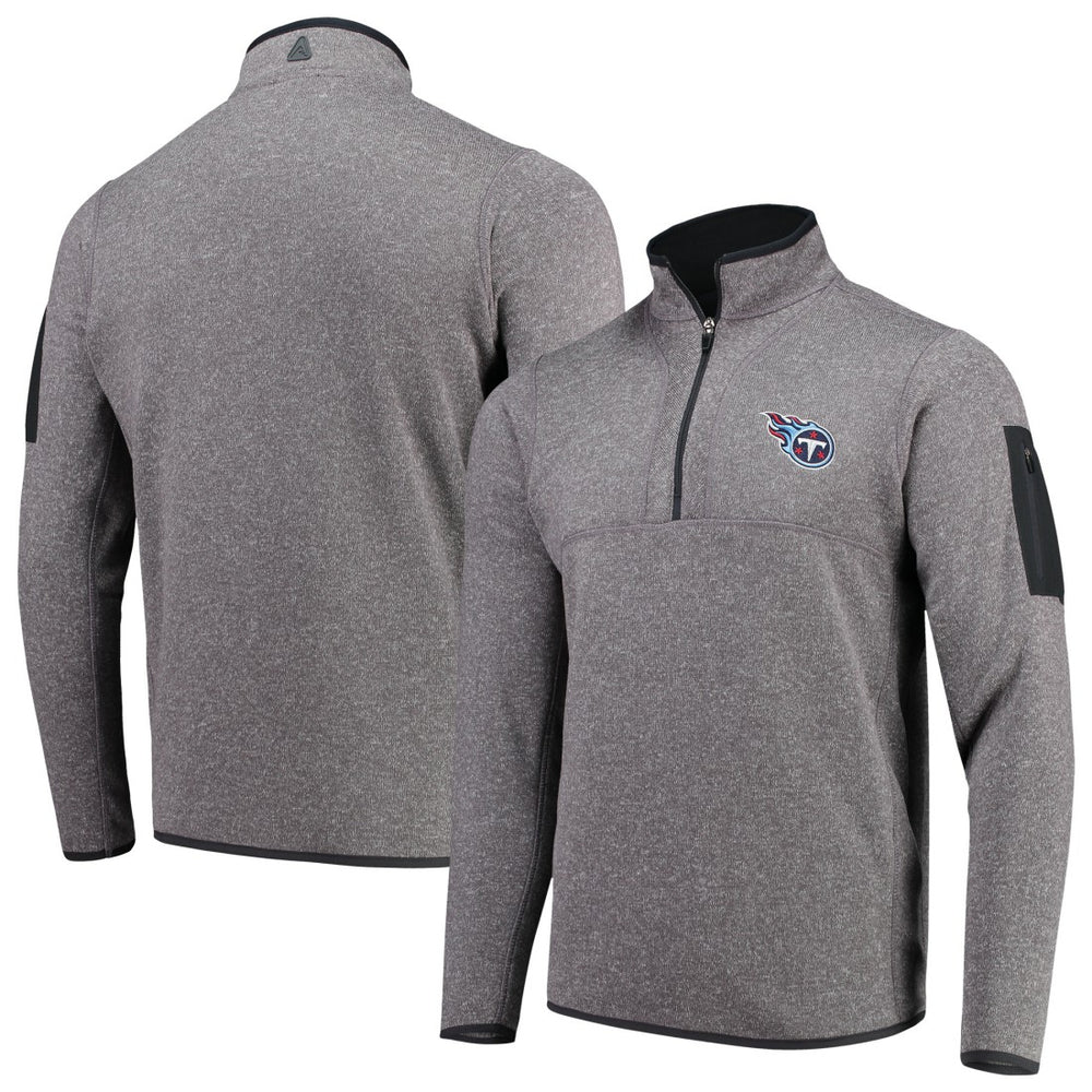 Tennessee Titans Antigua Fortune Quarter-Zip Pullover Jacket - Charcoal online