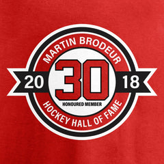 Martin Brodeur New Jersey Devils Fanatics Youth Hall of Fame T-Shirt Red