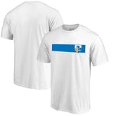 Los Angeles Chargers Vintage Rugby Stripe T-Shirt - White cheap