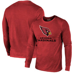 Arizona Cardinals Majestic Threads Lockup Tri-Blend Long Sleeve T-Shirt - Cardinal cheap