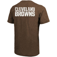 Cleveland Browns Majestic Threads Tri-Blend Pocket T-Shirt - Brown outlet