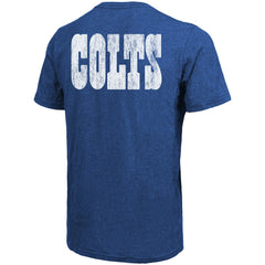 Indianapolis Colts Majestic Threads Tri-Blend Pocket T-Shirt - Heathered Royal cheap