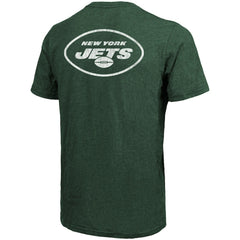 New York Jets Majestic Threads Tri-Blend Pocket T-Shirt - Heathered Green for sale