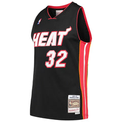 Shaquille O'Neal Miami Heat Hardwood Classics Swingman Jersey - Black | Mitchell & Ness discount