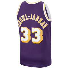 Kareem Abdul-Jabbar Los Angeles Lakers Hardwood Classics Swingman Jersey - Purple | Mitchell & Ness online