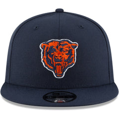 Chicago Bears New Era Head Basic 9FIFTY Adjustable Snapback Hat - Navy online